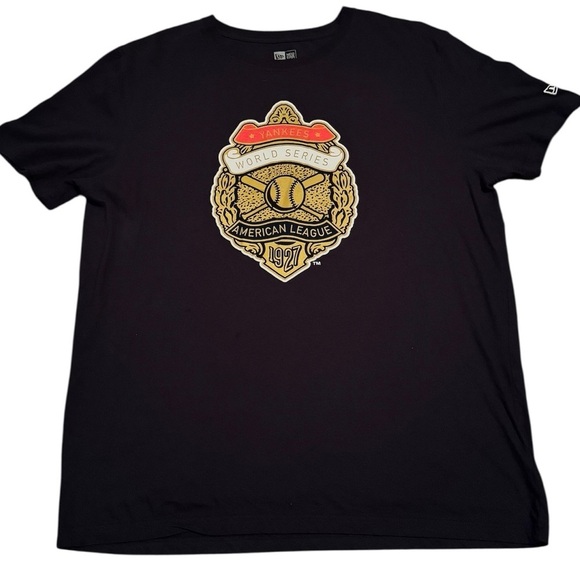 New York Yankees Wold Series American League 1927 New Era T-Shirt Blue Size XL - Picture 5 of 7